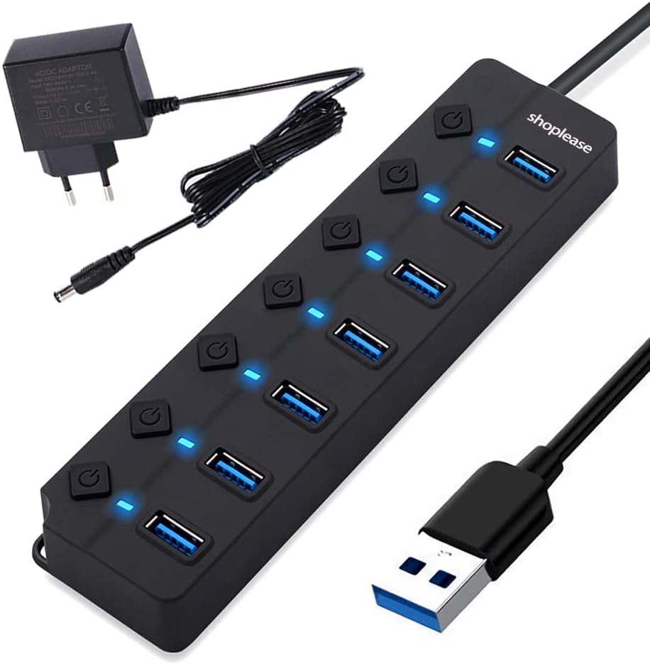 Hub USB 3.0 Polyvalent à 7 Ports