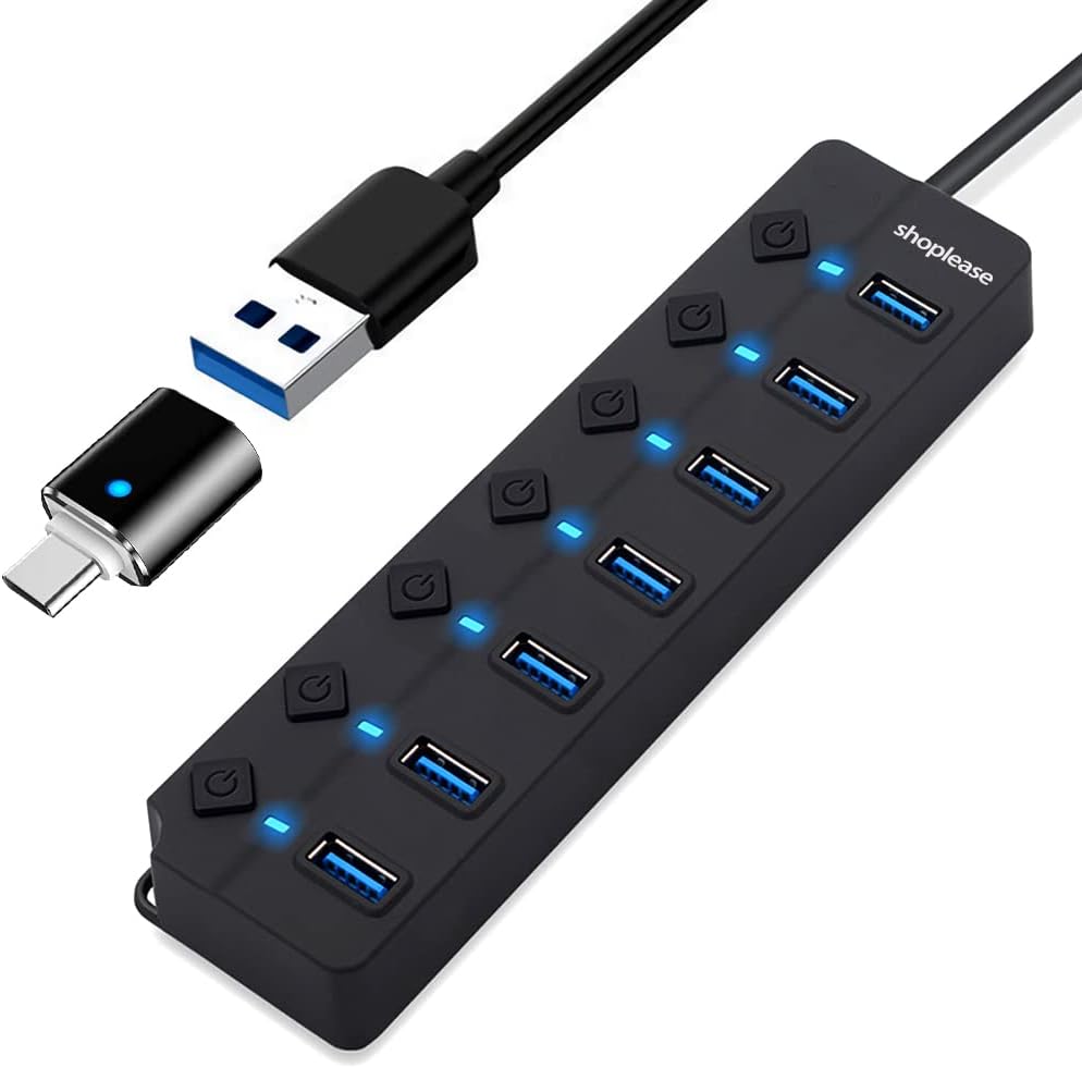 Hub USB 3.0 Polyvalent à 7 Ports