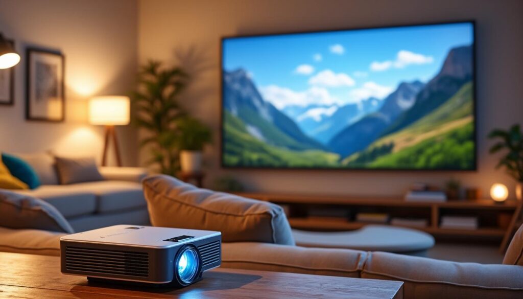 découvrez notre mini-projecteur 1080p avec un angle de projection de 270°, idéal pour créer une expérience cinématographique immersive dans les petits espaces. compact et portable, il s'adapte à tous vos besoins de divertissement, que ce soit à la maison ou en déplacement.