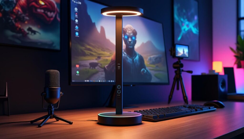 découvrez la lampe led 360° : l’éclairage intelligent idéal pour sublimer votre setup de streamer. profitez d’une lumière ajustable, sans ombre, pour des vidéos et lives de qualité professionnelle.