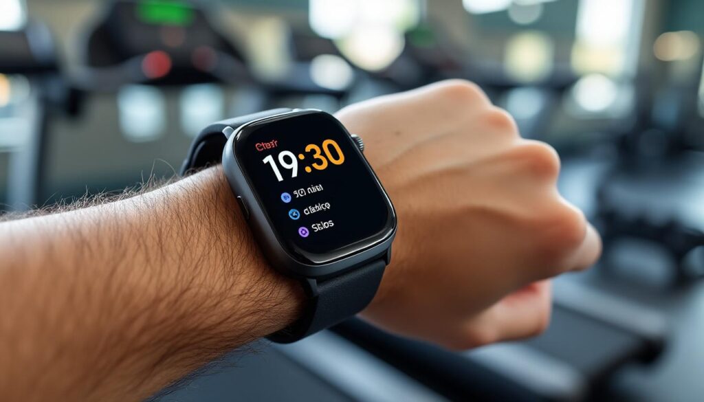 découvrez une montre connectée polyvalente: suivez vos stats en temps réel, même en pleine partie. notifications, suivi santé, gps et autonomie longue durée.