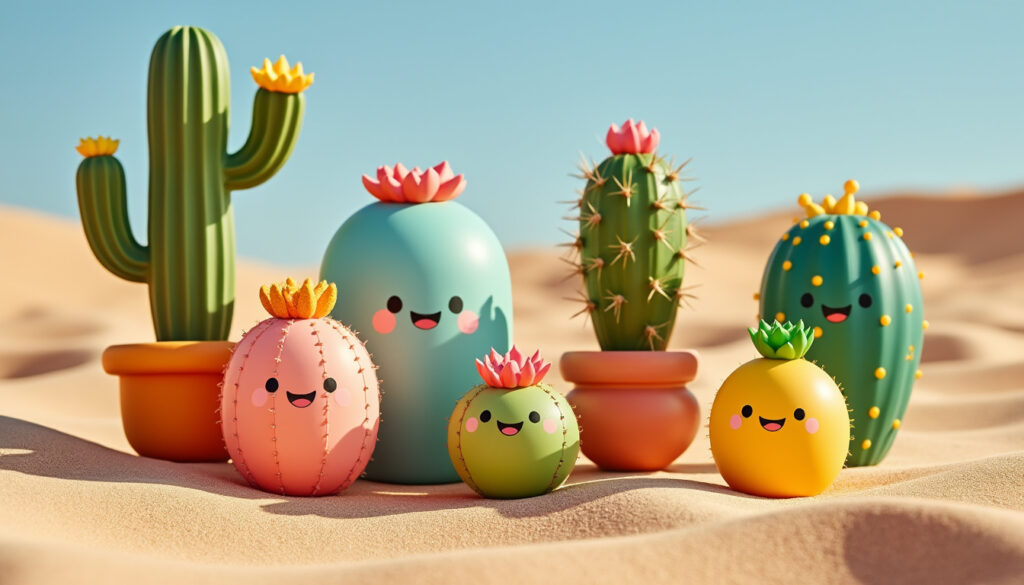 découvrez la série sonny angel cactus, des figurines adorables à collectionner. parfaites pour les amateurs d’objets uniques et colorés, ces petits anges piquants apporteront une touche d’originalité à votre collection !